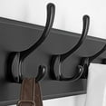 thumbnail image 3 of GFDYREE Rustic Wall Mounted Coat Rack, Case of 2, Pine Real Wood Plank Wall Coat Rack with 5 Hooks, Farmhouse Coat Hanger Wall Mount for Hanging Backpack Jacket Coat Hat, 3 of 6