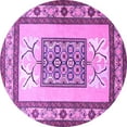 thumbnail image 1 of Ahgly Company Indoor Round Persian Purple Traditional Area Rugs, 7' Round, 1 of 4