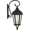 thumbnail image 3 of 9 inch 2 Light Bronze Outdoor Wall Lantern with Clear Glass Shade backed with Cast Aluminum material for patio, front porch, entryway and more, 3 of 6
