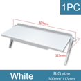 thumbnail image 2 of HLONK Adjustable Screen Top Shelf Organizer for TV Computer Monitor Flat Screen  TV Mount Shelf Used to Place Soundbar Cable Box Speakers Apple TV Play-Station Camera Frames, 2 of 5