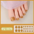thumbnail image 6 of Solid Color Glitter Semi-Cured Gel Toenail Wraps, UV Cured Gel Nail Stickers for Toe Nail DIY Manicure, 6 of 10