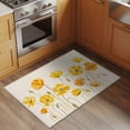 thumbnail image 2 of Yellow Flowers Entryway Rug 2'x3'&nbsp; Non Slip Front Door Mats, Farmhouse Botanical Watercolor Floral Entrance Rugs Indoor Outdoor Carpet, Washable Floor Mats Small Area Rug for Bedroom Kitchen, 2 of 8
