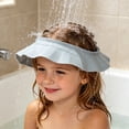 thumbnail image 5 of Adjustable Waterproof Shampoo Cap, Reusable Shower Hat with Ear Covers & Water Blocking Brim, Washing Cap for ki-ds, Adults, Elderly – Light Blue, 5 of 7