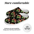 thumbnail image 6 of KLL Frogs In Mushroom Hats Pattern Adult Unisex Cozy Slippers,Fuzzy Slip-on Slippers TPR Sole Slippers Comfort Plush Home Footwear for Indoor & Outdoor-39/40, 6 of 7