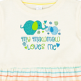 thumbnail image 4 of Inktastic My Mawmaw Loves Me Cute Elephants Girls Baby Dress, 4 of 5