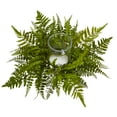 thumbnail image 2 of Nearly Natural 6.5" Mixed Fern Artificial Plant Candelabrum, Green, 2 of 4