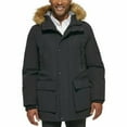 thumbnail image 2 of Club Room Mens Faux Faux Fur Jacket Parka Coat, Blue, Medium, 2 of 4