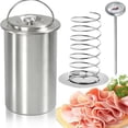 thumbnail image 4 of Stainless Steel Meat Press Maker Ham Cooker Mold With Thermometer For Homemade Lunch Loaf Pressure Cooking Kitchen Use, 4 of 9