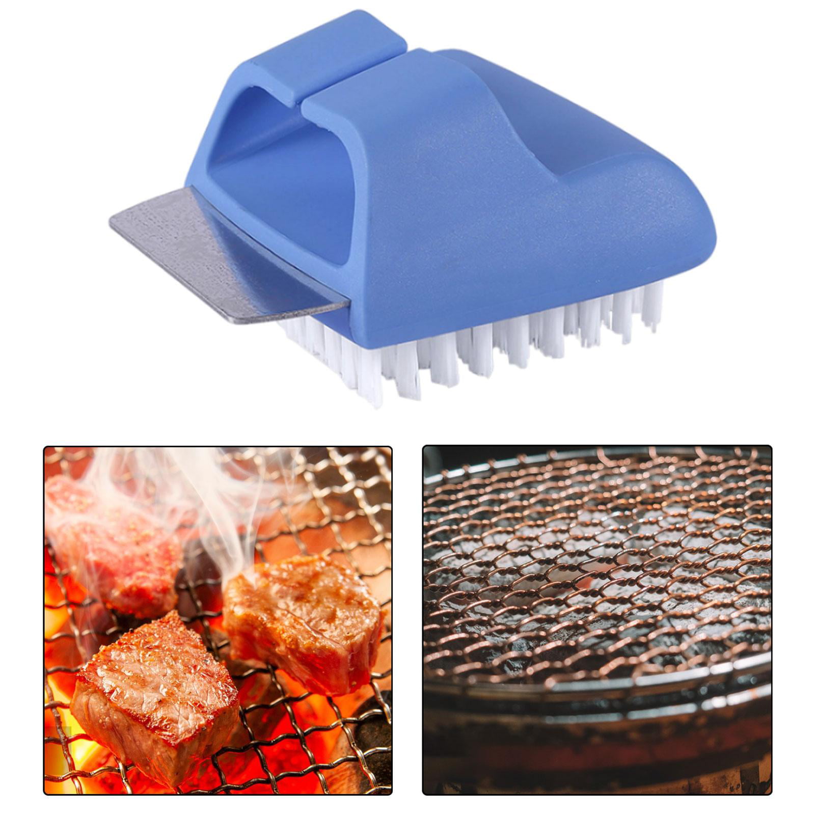 Grill Brush and Scraper Barbecue Brushes Anti Scald Portable Outdoor Grill  Brush Grilling Grate Cleaner for Grilling Rack Dad Gifts Camping Green 