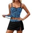 thumbnail image 2 of Swim Suits for Women 2026 Bikini Top With Skirted Bottom Womens Swimsuits Tankini Two Piece Outfit for Beach, 2 of 6