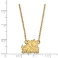 thumbnail image 2 of Solid 14k Yellow Gold Texas Christian University Small Pendant with Necklace (14mm), 2 of 2