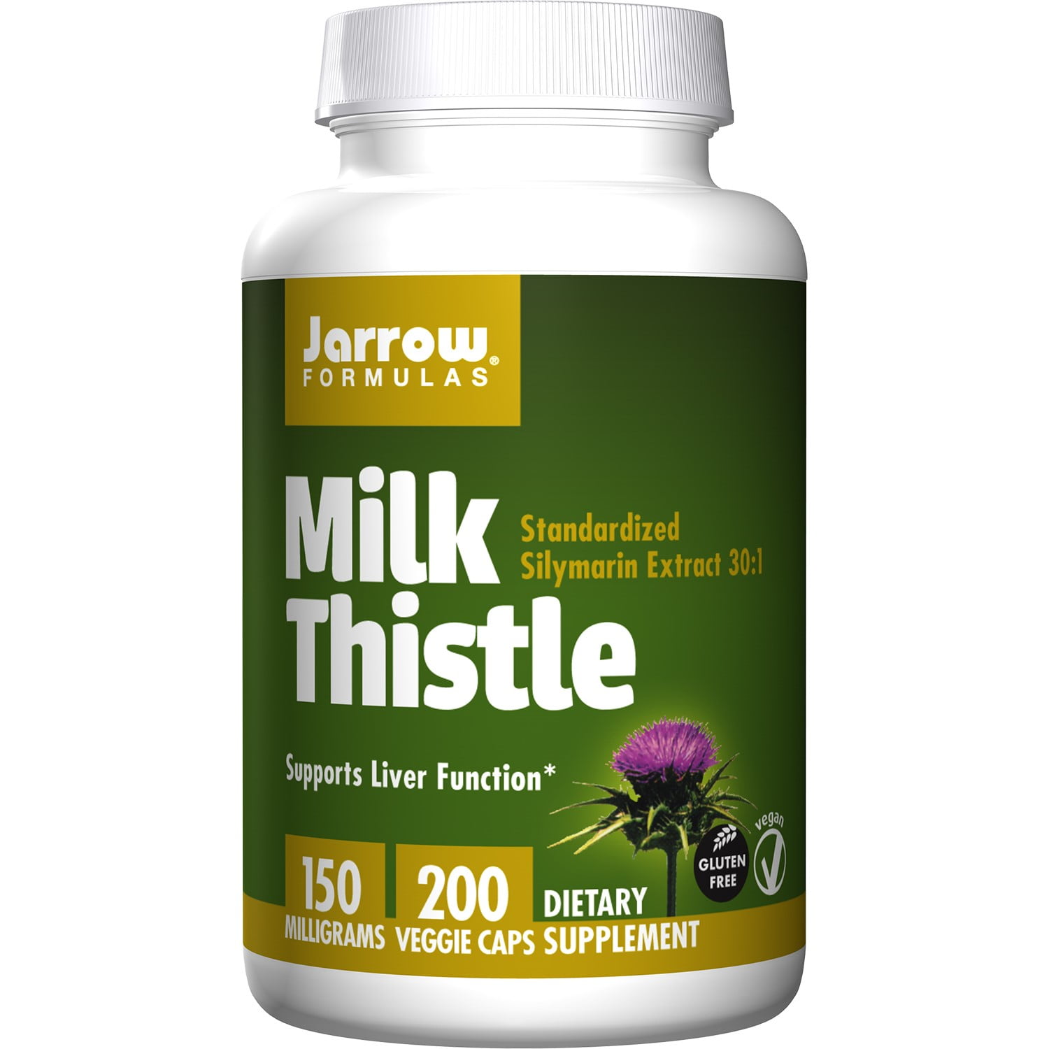 Milk Thistle (Silymarin Marianum), Promotes Liver Health, 150 mg per