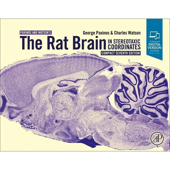 The Rat Brain in Stereotaxic Coordinates: Compact, (Spiral-Bound)