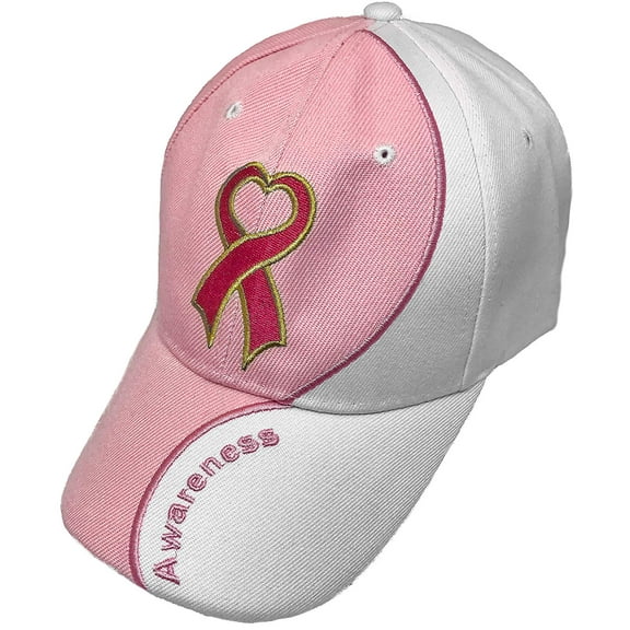 Black Duck Brand Breast Cancer Awareness Pink Ribbon Adjustable Unisex Baseball Hat/Cap (1 Hat)