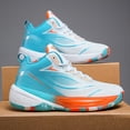 thumbnail image 6 of Extra Large Size Anti-Slip Wear-Resistant Basketball Shoes with Shock-Absorbing Soft Soles, Commuter Sneakers, Sunny and Energetic Fashionable Trendy Men's Lightweight Comfortable Training Shoes, 6 of 9