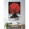 thumbnail image 2 of Red Moon Tree On The Horizon Poster Wall Art, Modern Wall Decor, 8x12 UNFRAMED, 2 of 3