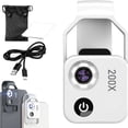 thumbnail image 1 of CHOK Nanozoom 200x Magnification Zoom  Nano Zoom 200x  Nanozoom Cell Phone Lens  Phone Microscope with Cpl Lens/LED Light and Universal Clip, 1 of 7