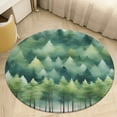 thumbnail image 2 of Nature Forest Round Area Rugs for Bedroom Living Room, 3FT Soft Comfy Indoor Circle Carpets, Carpet Home Decor Floor Mat, 2 of 6