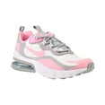 thumbnail image 2 of Nike Air Max 270 React Big Kid's Shoes White-Light Solar Flare Heather-Pink bq0103-104, 2 of 6