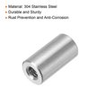 thumbnail image 4 of Uxcell 10Pack Round Connector Nuts, M5x12x8mm Coupling Nut Sleeve Rod Bar Stud Nut, 4 of 6