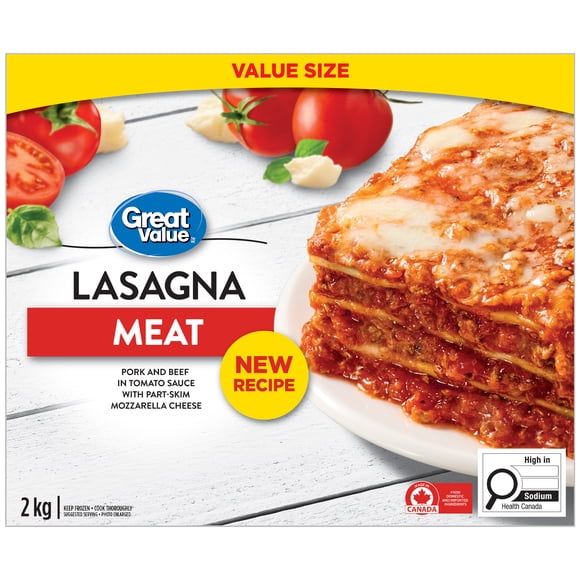 Lasagne à la viande Great Value 2 kg