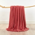 thumbnail image 5 of Home Soft Things Heavy Faux Fur Throw - Coral spice - 50" x 60", 5 of 10