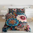 thumbnail image 2 of Homewish Retro Rustic Flower Bedding Comforter Set,Boho Style Plant Twin Comforter Sets,Bohemain Floral Bedding Set For Girls Kids,Microfiber Bedroom Decor Reversible,2-Piece, 2 of 8