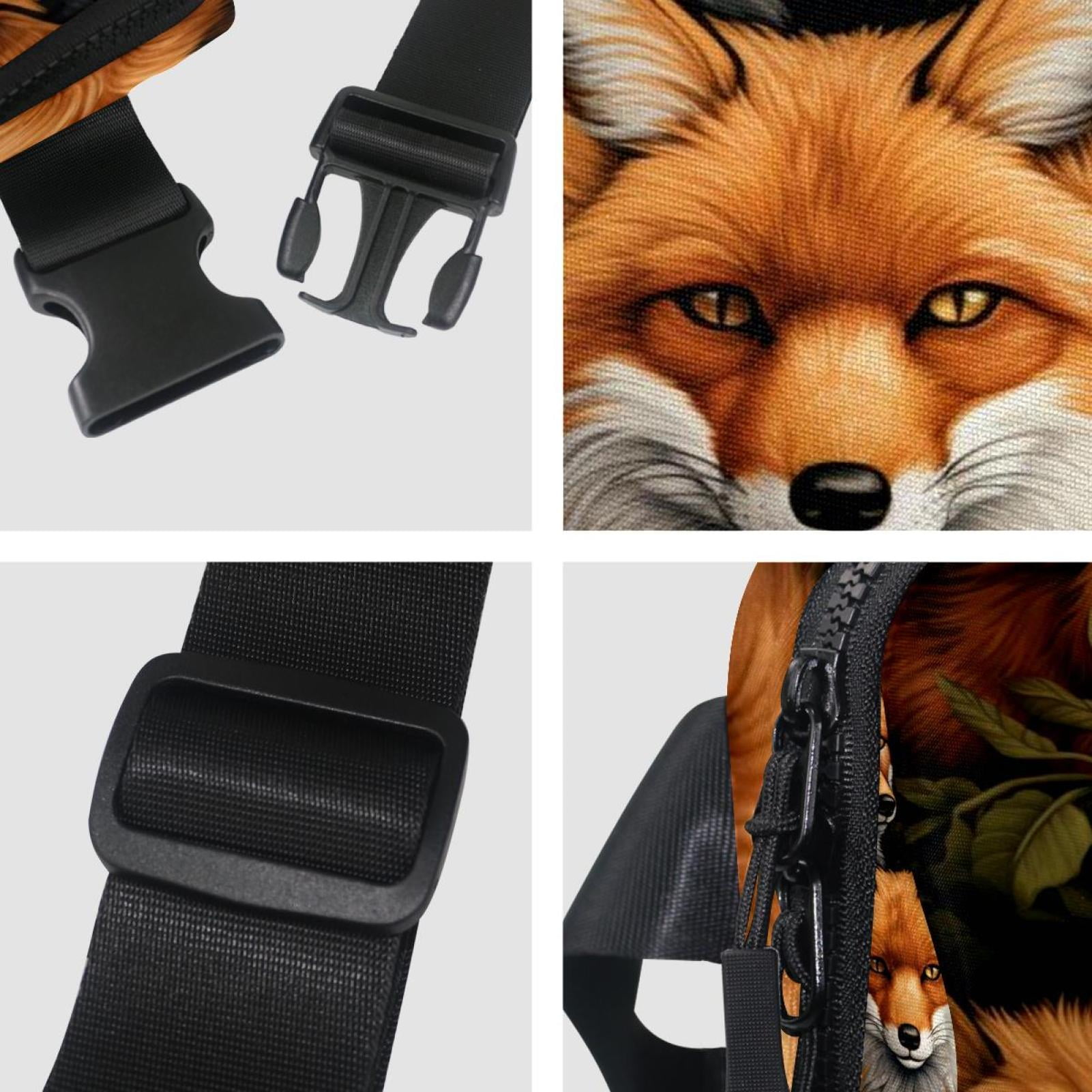 Fox Running Belt Fanny Packs Waist Packs with Extension Strap Unisex Lightweight Adjustable