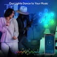 thumbnail image 3 of Lapalife Hexagon Light, Music Sync RGB Hexagon LED Wall Lights with APP & Remote Control Gift for Home Decor, Living Room, Bedroom, Gaming Room, 3 of 8