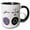 Black/White, variant on 3drose, Image of Libra, 11oz Two-tone Red Mug