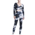 thumbnail image 1 of Mujeres Deep V Cross Tank Pantalones cortos de cintura alta Conjuntos de yoga Conjuntos Sartenes Top Traje de dos piezas Hollow Out Fridja  fhjkhfk457135, 1 of 4