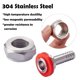 thumbnail image 2 of 8PCS Stainless Steel Beer Keg Coupler Fitting,Beer Line Connector Kit,Hex Nut 5/8 Inch G Thread x 5/16 Inch Barb, 2 of 5