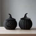 thumbnail image 4 of THOPBPRK Halloween Seagrass & Metal Pumpkin Basket - 10.2" Handmade Woven Jack O' Lantern Halloween Centerpiece & Fall Porch Decor, 4 of 7