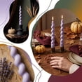 thumbnail image 6 of YAWUBT 1 Pack 7 Inch Spiral Taper Candles, Scented Dripless Twisted Fat Candlesticks for Home Décor Party Halloween Celebrations, 6 of 7
