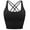 Black 2, variant on FUTATA Women's Comfort Front Close Sports Bra High Support Wireless Sports Bra No Steel Ring Camisole