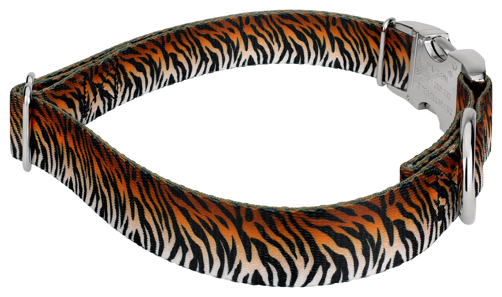 Country Brook Petz® Premium Bengal Tiger Stripes Dog Collar, Large