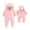 Pink, variant on WOYY Onesies for Baby Boys Cute Hooded One-Piece Footies Soft Sleeper, Sizes 9-12M