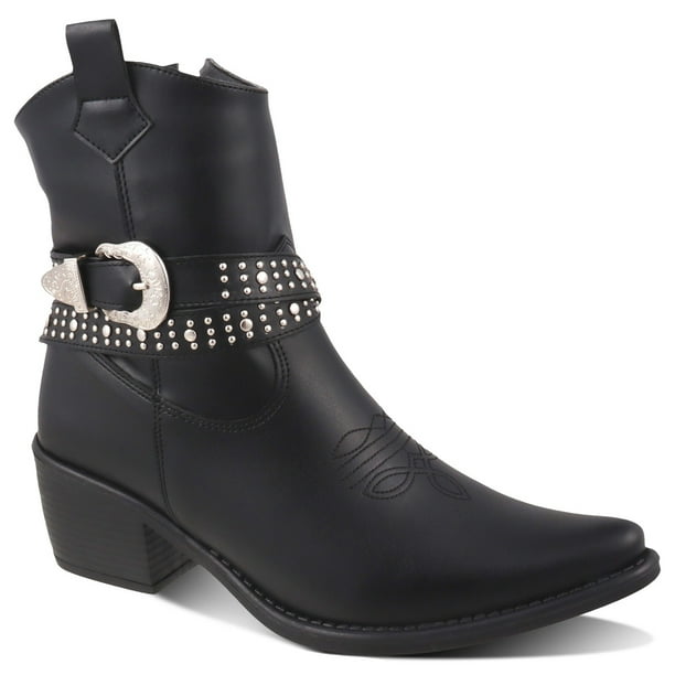 Bota vaquera Dama Dominiq Modelo 1162 Hebilla y Estoperoles