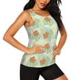 thumbnail image 2 of Fotbe Tropical Flowers Blusas Sin Mangas para Mujer – Estilo Casual, Corte Suelto, Slim-Fit, Cuello Redondo Deportivo, Tops de Verano para Gimnasio y Yoga-XX-Large, 2 of 7
