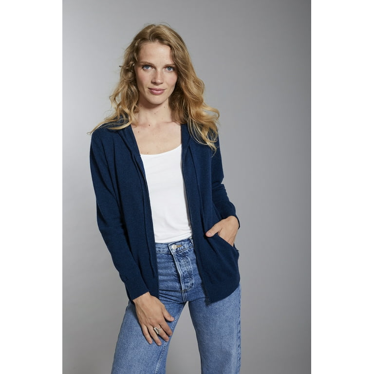 Zip front cashmere 2025 sweater