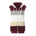 thumbnail image 4 of HAiming Women's Fleece Vest Winter Sleeveless Zip up Padded Hooded Warm Jacket Plus Size Casual Outwear with Pocket, 4 of 5