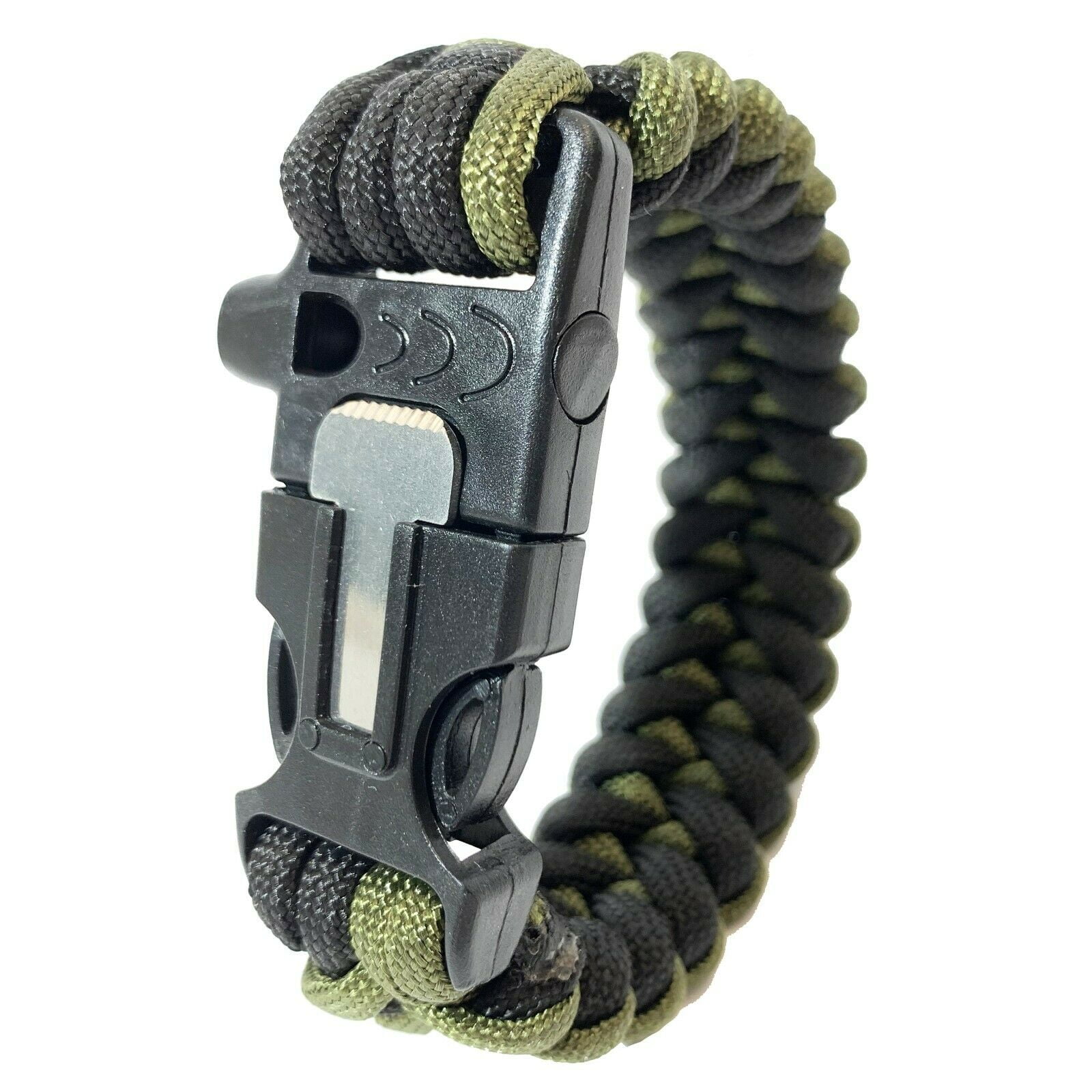 5 in 1 Paracord Survival Bracelets Emergency Sports Wristband Gear kit  with Compress Fire StarterLoud Whistle Umbrella Rope Bracelet for Hiking  Camping Fishing and Hunting  Walmartcom