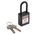 thumbnail image 3 of Candado de Bloqueo de Seguridad Firme Fuerte con Llave de Plástico Negro shamjiam, 3 of 8
