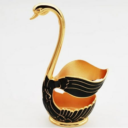 

NUOLUX Coffee Spoon Holder Swan Base Holder Household Fruit Spoon Holder Dessert Spoon Holder