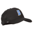 thumbnail image 5 of Indiana State Flag Map Embroidered Solid Cotton Pro Cap - Black OSFM, 5 of 5
