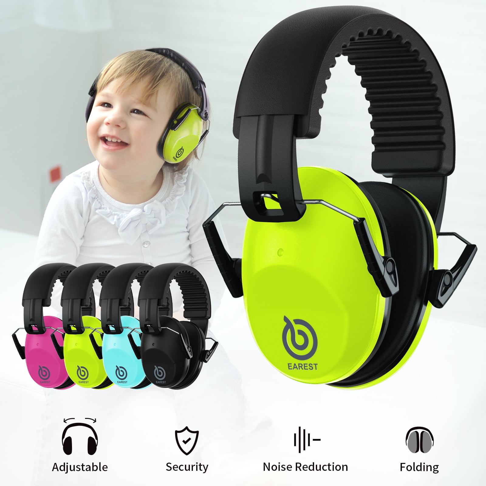 EAREST Baby Earmuff Defenders Toddler Noise Reduction Soundproof