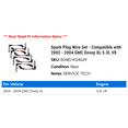 thumbnail image 2 of Spark Plug Wire Set - Compatible with 2003 - 2004 GMC Envoy XL 5.3L V8, 2 of 2