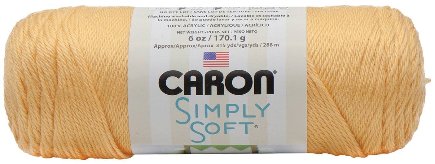 Caron Simply Soft Solids Yarn-Sunshine, Multipack Of 3