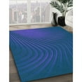 thumbnail image 2 of Ahgly Company Indoor Rectangle Patterned Bright Navy Blue Area Rugs, 2' x 5', 2 of 6