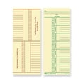 thumbnail image 1 of TOPS Named Days/Overtime Time Cards - 3.37" x 8.25" Sheet Size - Yellow - Manila Sheet(s) - Green, Red Print Color - 100 / Pack | Bundle of 10 Packs, 1 of 1